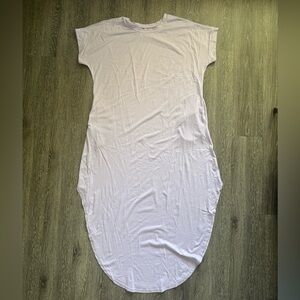 Casual Lavender T-Shirt Dress